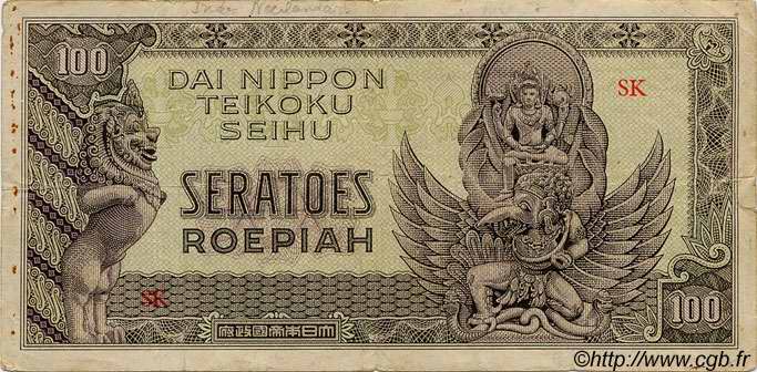 100 Roepiah INDIE OLANDESI  1944 P.132a MB