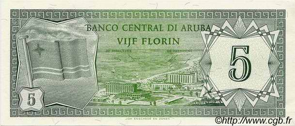 5 Florin ARUBA  1986 P.01 fST