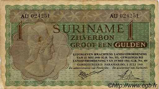 1 Gulden SURINAM  1949 P.106 BC+