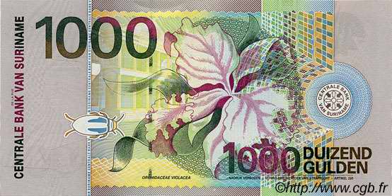 1000 Gulden SURINAM  2000 P.151 SC+