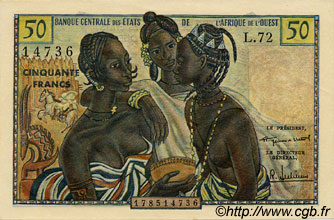50 Francs STATI AMERICANI AFRICANI  1960 P.001 q.FDC