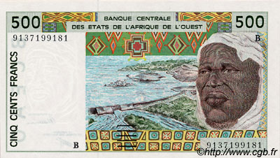 500 Francs WEST AFRIKANISCHE STAATEN  1991 P.210Ba ST