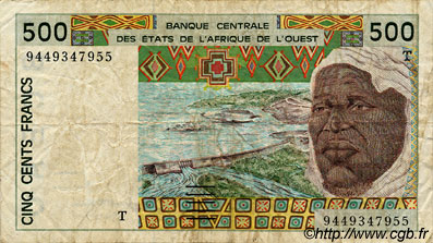 500 Francs WEST AFRIKANISCHE STAATEN  1994 P.810Td S
