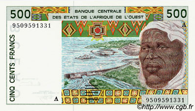 500 Francs WEST AFRIKANISCHE STAATEN  1995 P.110Ae ST