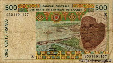 500 Francs ÉTATS DE L AFRIQUE DE L OUEST  1995 P.710Ke B
