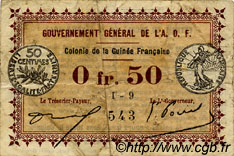 0,50 Franc GUINEA  1917 P.01c q.BB