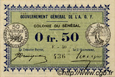 0,50 Franc SENEGAL  1917 P.01b XF
