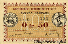 0,50 Franc SUDAN  1917 P.A1b q.FDC