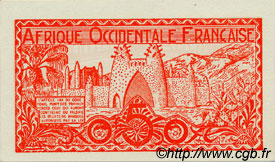 0,50 Franc FRENCH WEST AFRICA  1944 P.33 fST+