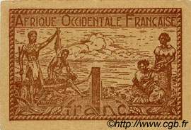 1 Franc FRENCH WEST AFRICA  1944 P.34b SS