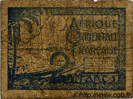 2 Francs FRENCH WEST AFRICA  1944 P.35 RC