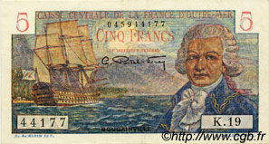 5 Francs Bougainville FRENCH EQUATORIAL AFRICA  1946 P.20B XF