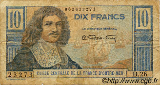 10 Francs Colbert AFRIQUE ÉQUATORIALE FRANÇAISE  1946 P.21 RC