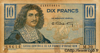 10 Francs Colbert AFRIQUE ÉQUATORIALE FRANÇAISE  1946 P.21 BC+