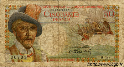 50 Francs Belain d Esnambuc FRENCH EQUATORIAL AFRICA  1946 P.23 G