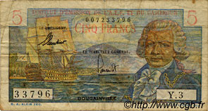 5 Francs Bougainville AFRIQUE ÉQUATORIALE FRANÇAISE  1957 P.28 q.MB