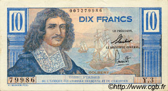 10 Francs Colbert AFRIQUE ÉQUATORIALE FRANÇAISE  1957 P.29 VZ