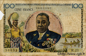 100 Francs AFRIQUE ÉQUATORIALE FRANÇAISE  1957 P.32 SGE