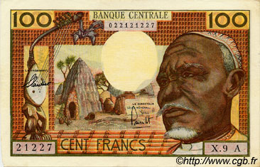 100 Francs EQUATORIAL AFRICAN STATES (FRENCH)  1962 P.03a XF
