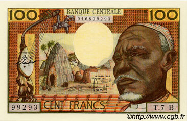 100 Francs EQUATORIAL AFRICAN STATES (FRENCH)  1962 P.03b UNC