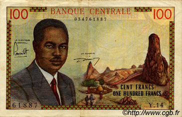 100 Francs CAMERúN  1962 P.10a MBC
