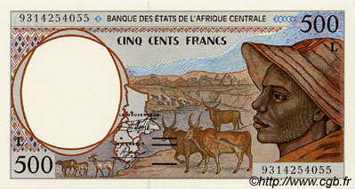 500 Francs ESTADOS DE ÁFRICA CENTRAL
  1993 P.401La FDC