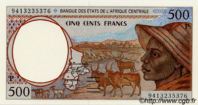 500 Francs STATI DI L  AFRICA CENTRALE  1994 P.601Pb FDC
