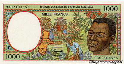 1000 Francs ÉTATS DE L AFRIQUE CENTRALE  1993 P.202Ea NEUF