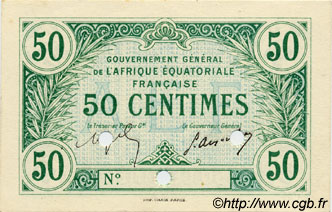 50 Centimes Épreuve FRENCH EQUATORIAL AFRICA  1917 P.01a UNC-