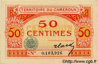 50 Centimes CAMERúN  1922 P.04 SC+
