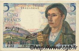 5 Francs BERGER FRANCIA  1943 F.05.02 MBC+