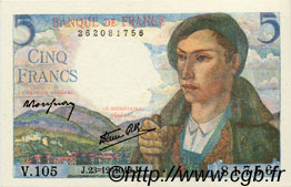 5 Francs BERGER FRANCIA  1943 F.05.05 AU