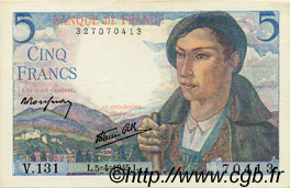 5 Francs BERGER FRANCIA  1945 F.05.06 EBC+