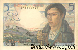 5 Francs BERGER FRANCIA  1947 F.05.07 q.FDC