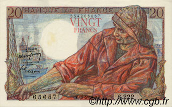 20 Francs PÊCHEUR FRANCIA  1949 F.13.15 SC