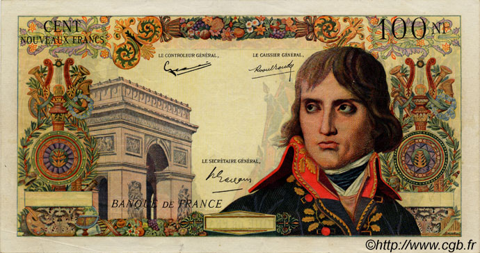 100 Nouveaux Francs BONAPARTE BOJARSKI Faux FRANCIA  1961 F.59.00xE SPL