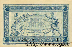 50 Centimes TRÉSORERIE AUX ARMÉES 1917 FRANKREICH  1917 VF.01.09 VZ