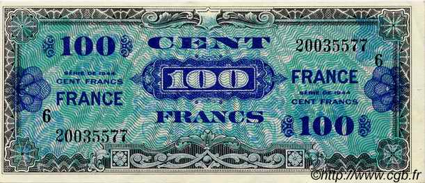 100 Francs FRANCE FRANCIA  1944 VF.25.06 SC