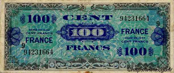 100 Francs FRANCE FRANCIA  1944 VF.25.09 BC
