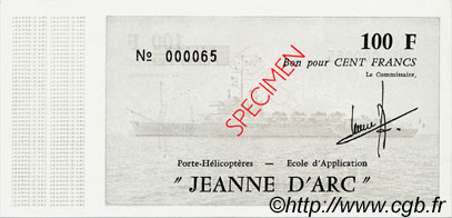 100 Francs JEANNE D ARC Spécimen FRANCE Regionalismus und verschiedenen  1980 K.226f ST