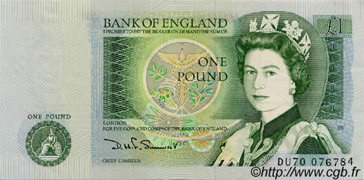 1 Pound ENGLAND  1982 P.377b fST