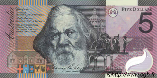 5 Dollars AUSTRALIA  2001 P.56 FDC