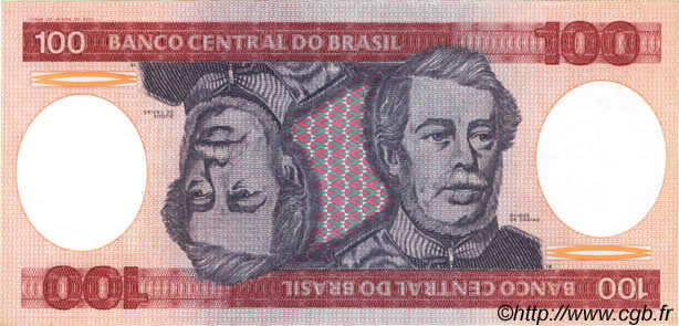 100 Cruzeiros BRAZIL  1981 P.198a UNC