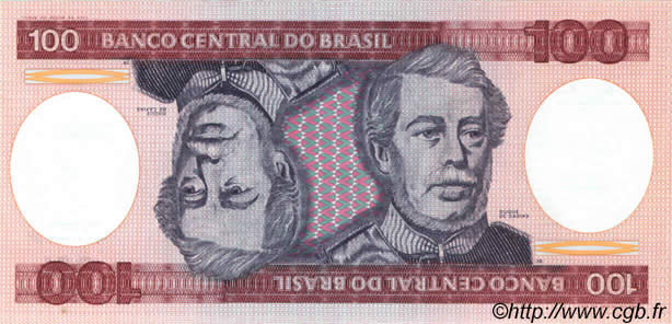 100 Cruzeiros BRASILE  1984 P.198b FDC