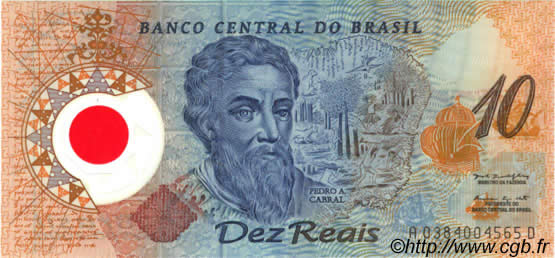 10 Reais Commémoratif BRASILE  2000 P.248a FDC