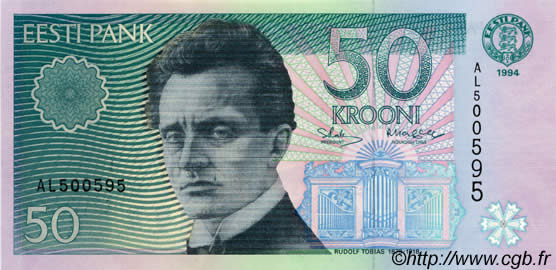 50 Krooni ESTONIA  1994 P.78a UNC