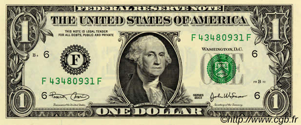 1 Dollar VEREINIGTE STAATEN VON AMERIKA  2003 P.515a fST+