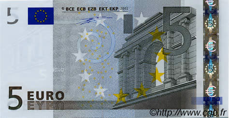 5 Euro EUROPA  2002 €.100.05 UNC