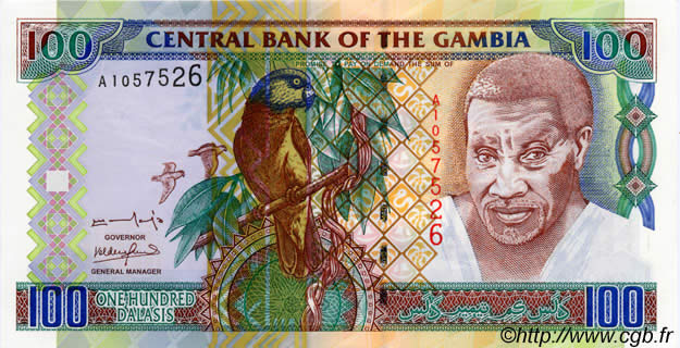 100 Dalasis GAMBIA  2001 P.24a FDC