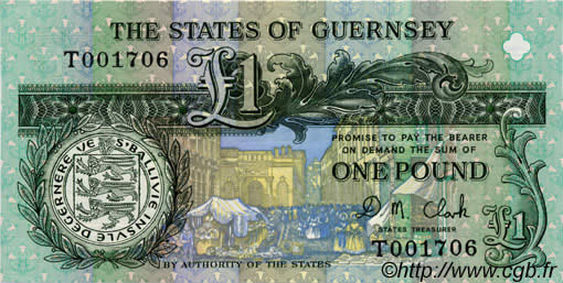 1 Pound GUERNSEY  1991 P.52c FDC